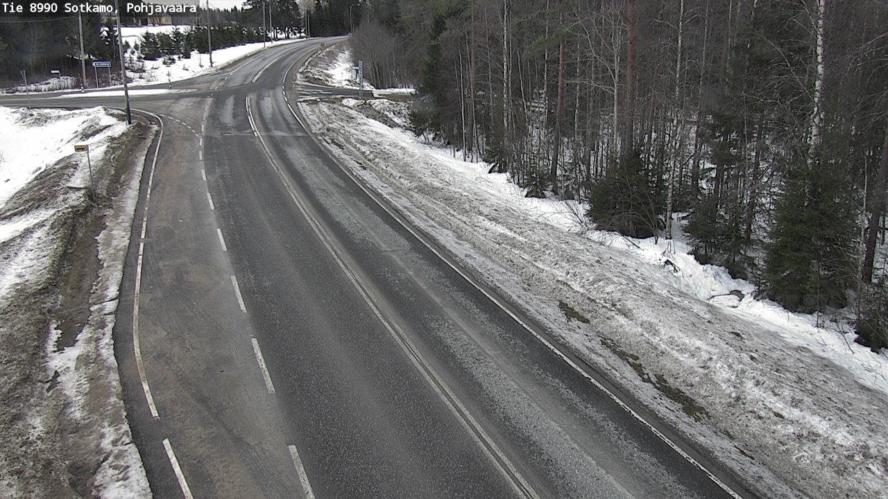 Weather Camera Image Road 8990 Sotkamo, Pohjavaara, Sotkamo, Kainuu
