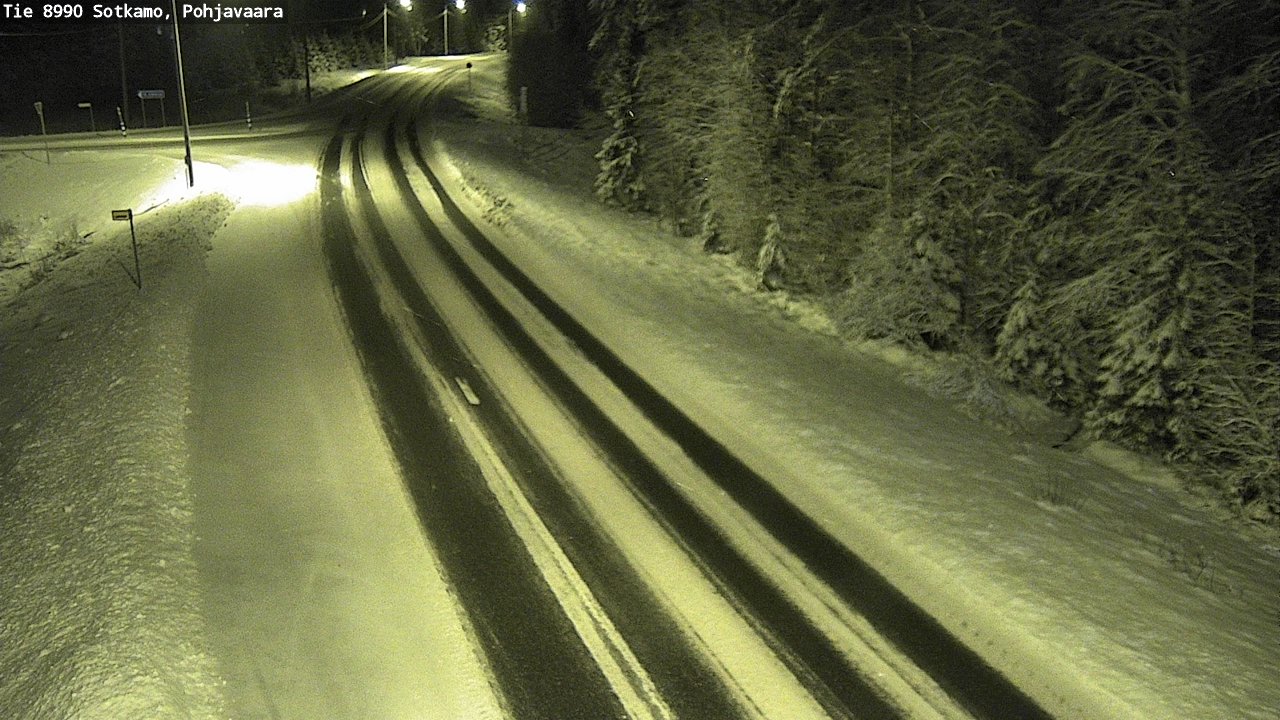 Weather Camera Image Road 8990 Sotkamo, Pohjavaara, Sotkamo, Kainuu