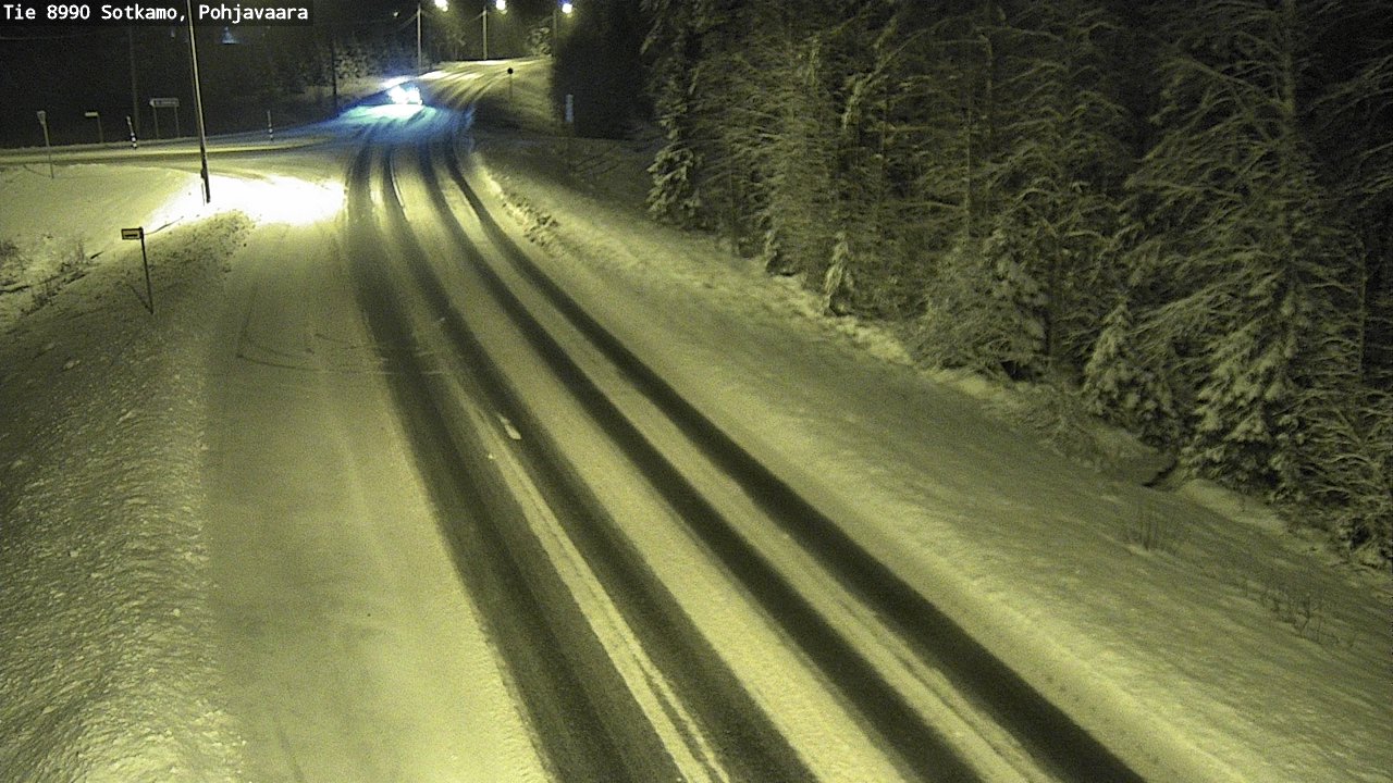 Weather Camera Image Road 8990 Sotkamo, Pohjavaara, Sotkamo, Kainuu