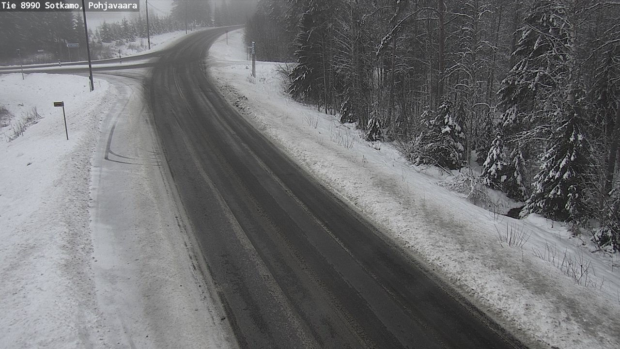 Weather Camera Image Väg 8990 Sotkamo, Pohjavaara, Sotkamo, Kainuu