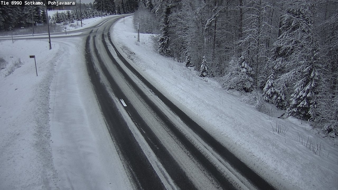 Weather Camera Image Road 8990 Sotkamo, Pohjavaara, Sotkamo, Kainuu