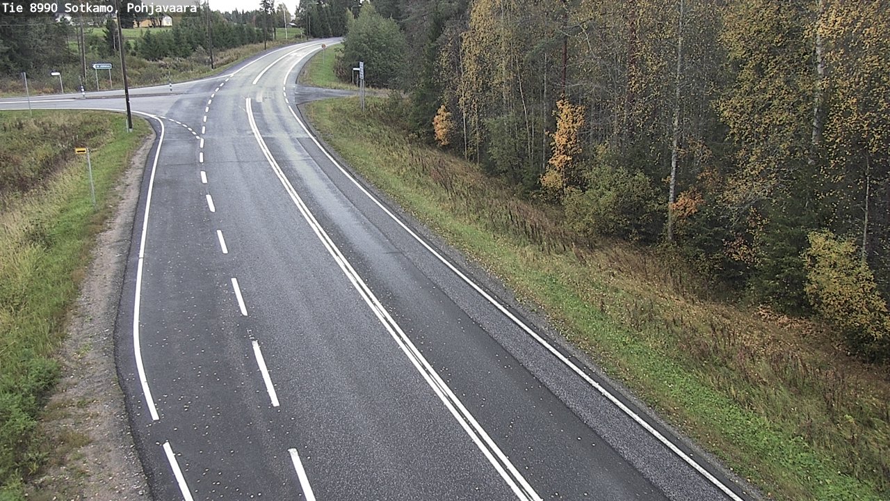 Weather Camera Image Road 8990 Sotkamo, Pohjavaara, Sotkamo, Kainuu