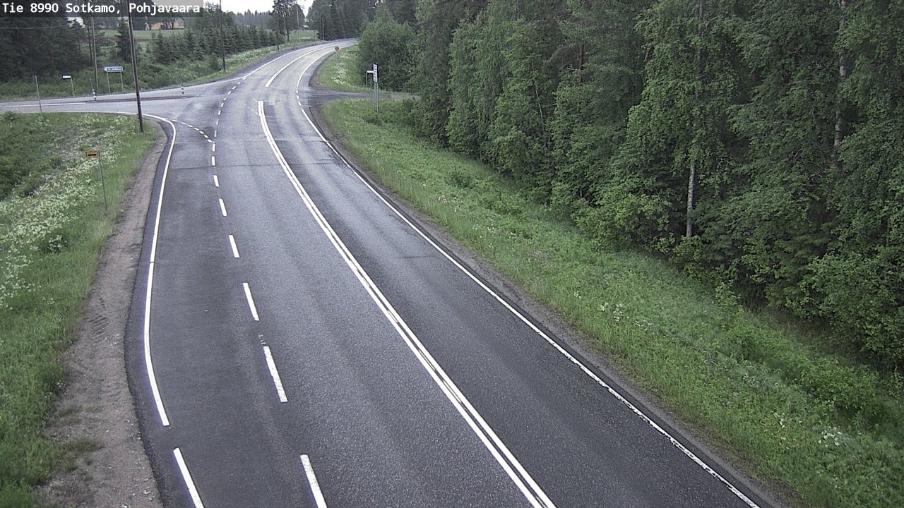 Weather Camera Image Road 8990 Sotkamo, Pohjavaara, Sotkamo, Kainuu