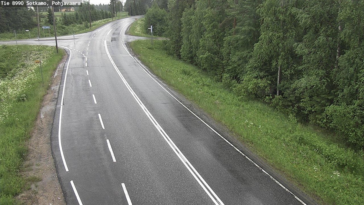 Weather Camera Image Road 8990 Sotkamo, Pohjavaara, Sotkamo, Kainuu