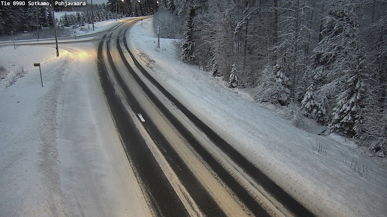 Weather Camera Image Road 8990 Sotkamo, Pohjavaara, Sotkamo, Kainuu