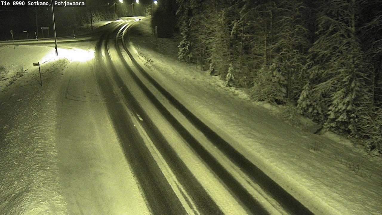 Weather Camera Image Road 8990 Sotkamo, Pohjavaara, Sotkamo, Kainuu