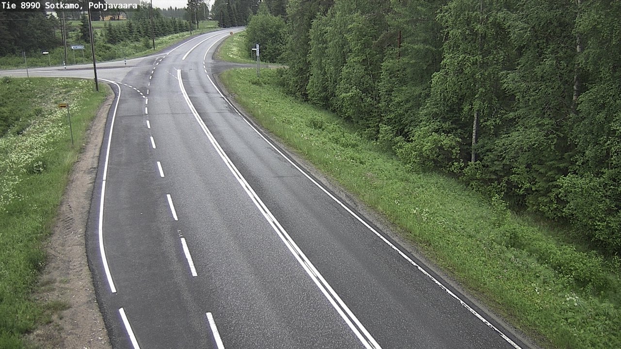 Weather Camera Image Road 8990 Sotkamo, Pohjavaara, Sotkamo, Kainuu