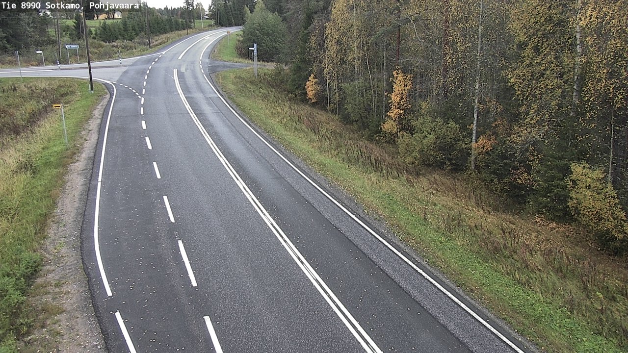 Weather Camera Image Road 8990 Sotkamo, Pohjavaara, Sotkamo, Kainuu