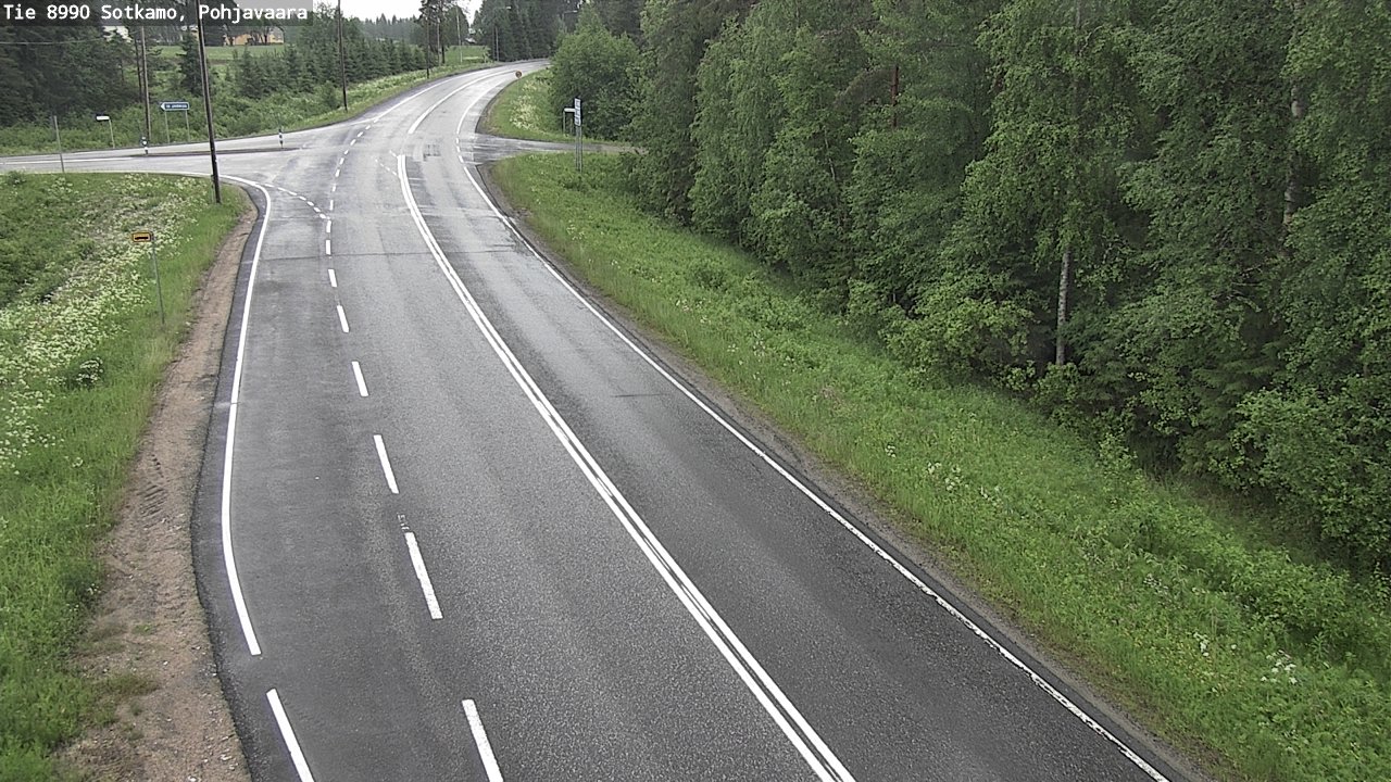 Weather Camera Image Road 8990 Sotkamo, Pohjavaara, Sotkamo, Kainuu