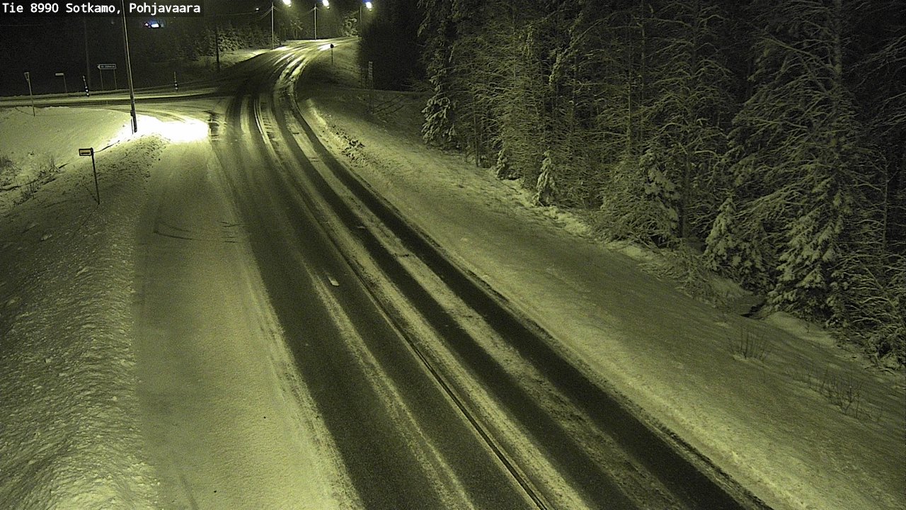 Weather Camera Image Road 8990 Sotkamo, Pohjavaara, Sotkamo, Kainuu