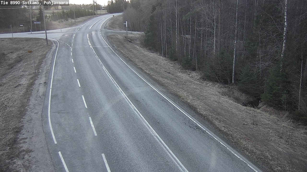 Weather Camera Image Road 8990 Sotkamo, Pohjavaara, Sotkamo, Kainuu