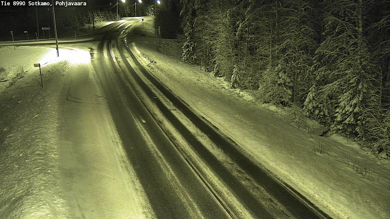 Weather Camera Image Road 8990 Sotkamo, Pohjavaara, Sotkamo, Kainuu