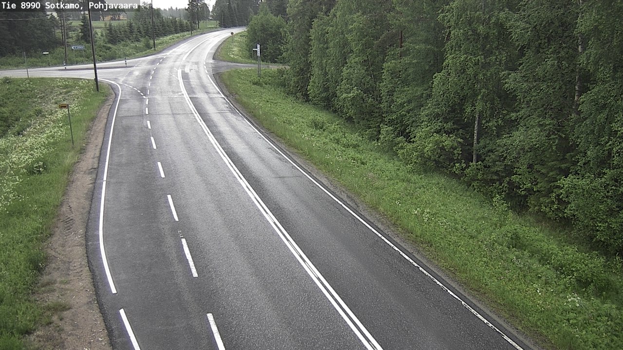 Weather Camera Image Road 8990 Sotkamo, Pohjavaara, Sotkamo, Kainuu