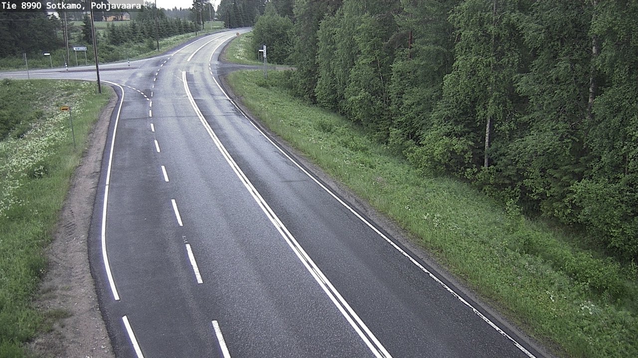 Weather Camera Image Road 8990 Sotkamo, Pohjavaara, Sotkamo, Kainuu