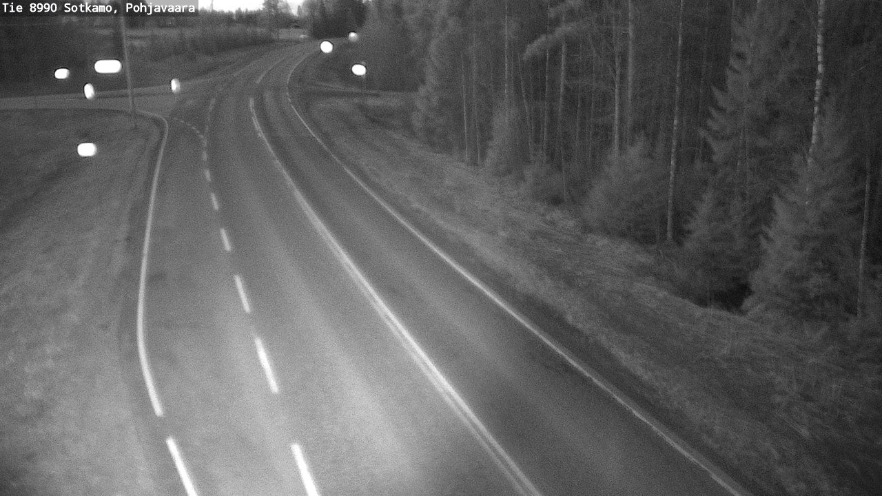 Weather Camera Image Road 8990 Sotkamo, Pohjavaara, Sotkamo, Kainuu