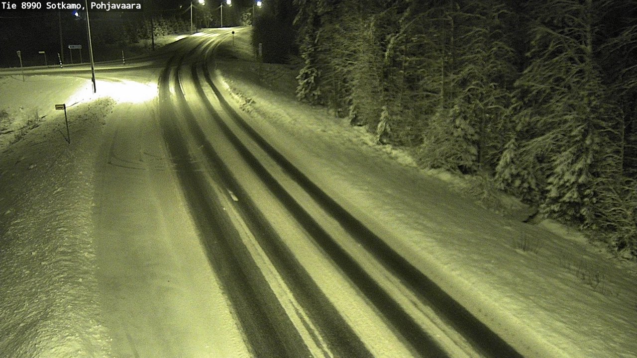 Weather Camera Image Road 8990 Sotkamo, Pohjavaara, Sotkamo, Kainuu