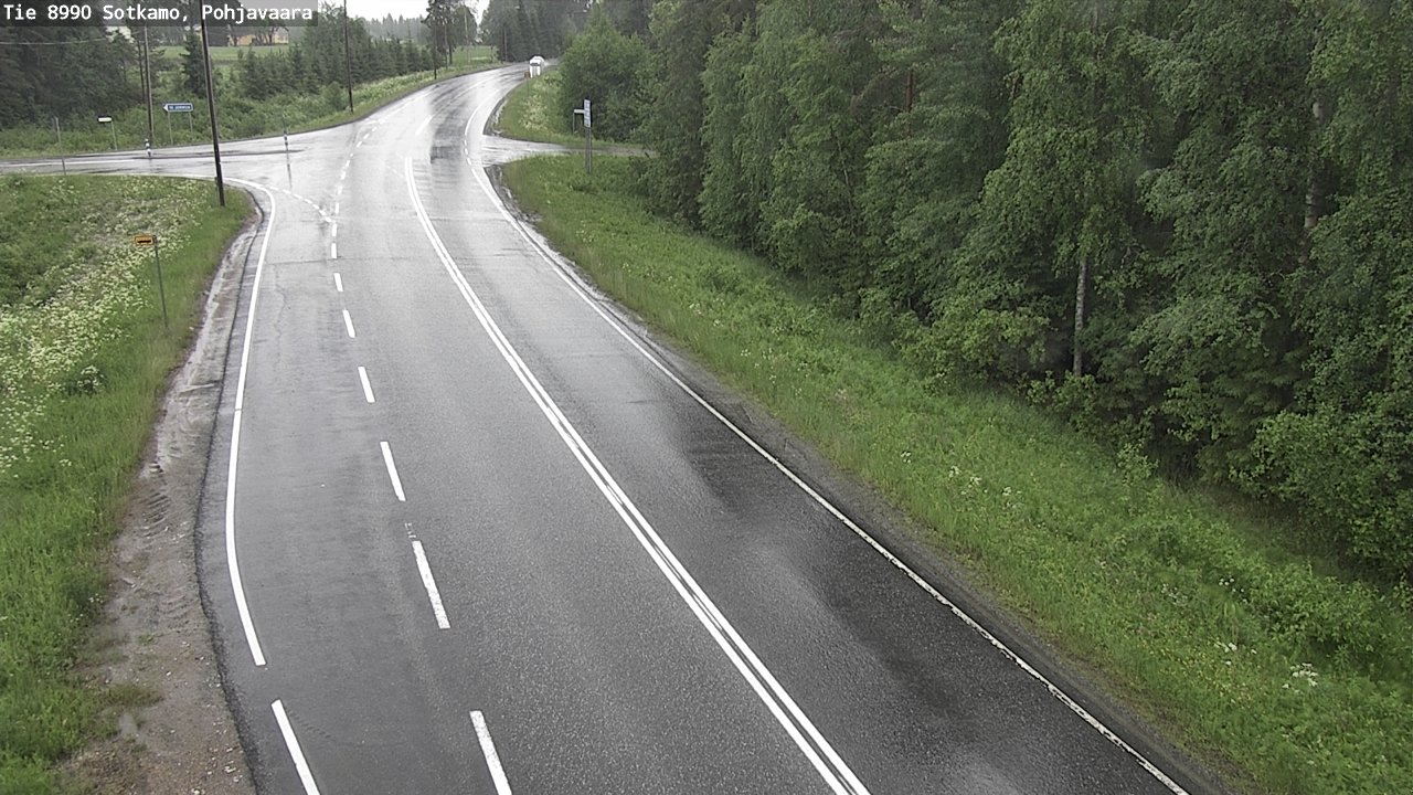 Weather Camera Image Road 8990 Sotkamo, Pohjavaara, Sotkamo, Kainuu