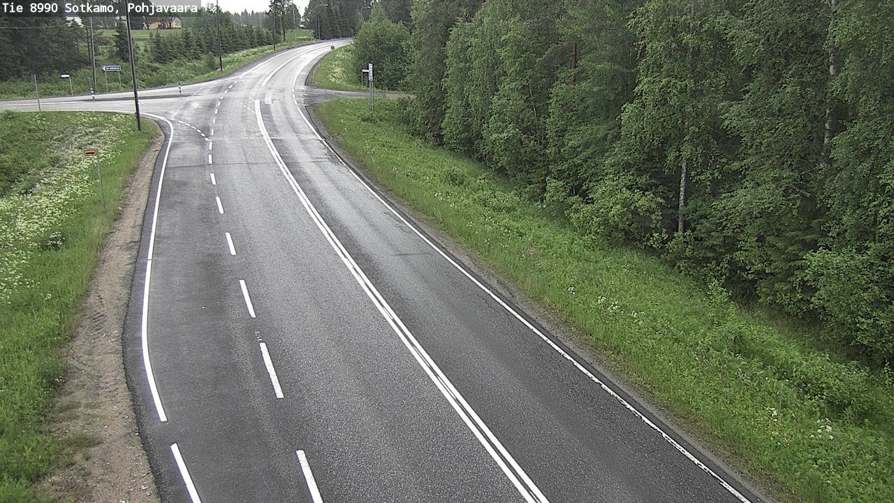 Weather Camera Image Road 8990 Sotkamo, Pohjavaara, Sotkamo, Kainuu