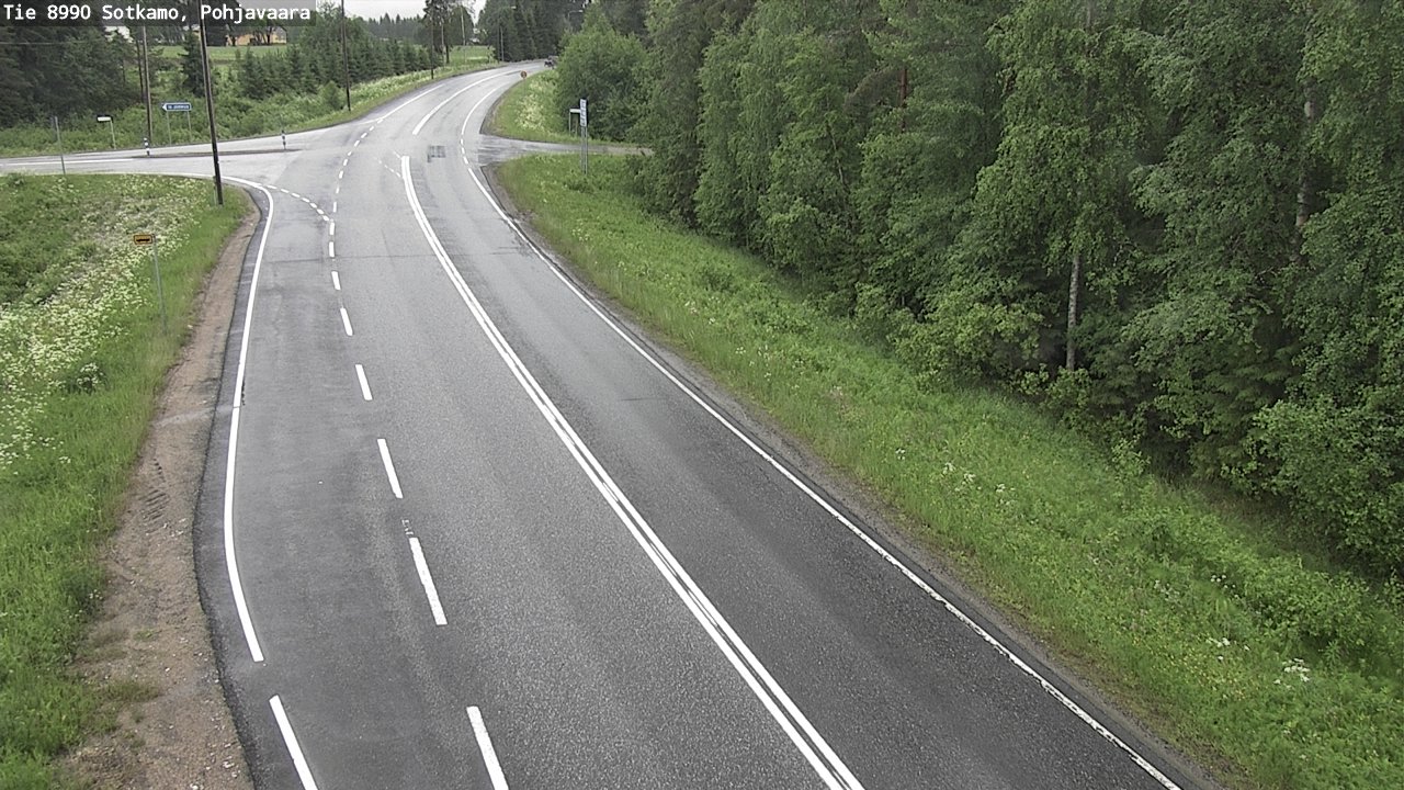 Weather Camera Image Road 8990 Sotkamo, Pohjavaara, Sotkamo, Kainuu