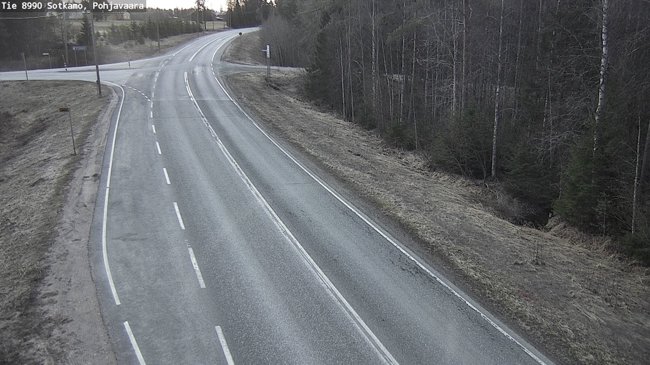 Weather Camera Image Road 8990 Sotkamo, Pohjavaara, Sotkamo, Kainuu