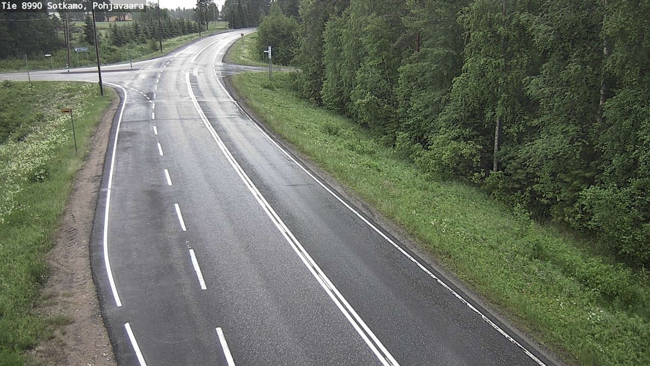 Weather Camera Image Road 8990 Sotkamo, Pohjavaara, Sotkamo, Kainuu
