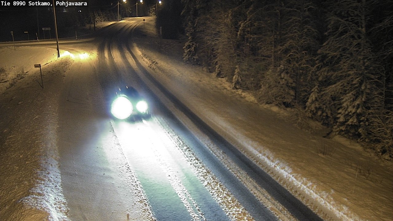 Weather Camera Image Road 8990 Sotkamo, Pohjavaara, Sotkamo, Kainuu