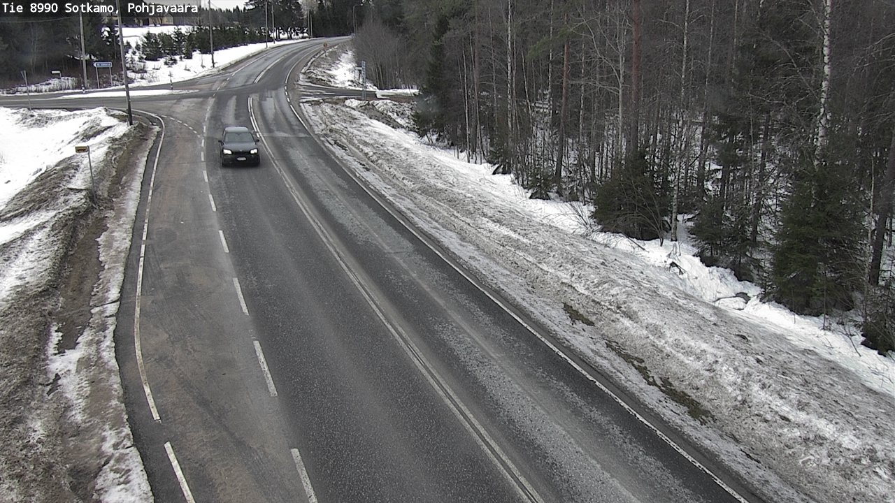 Weather Camera Image Road 8990 Sotkamo, Pohjavaara, Sotkamo, Kainuu