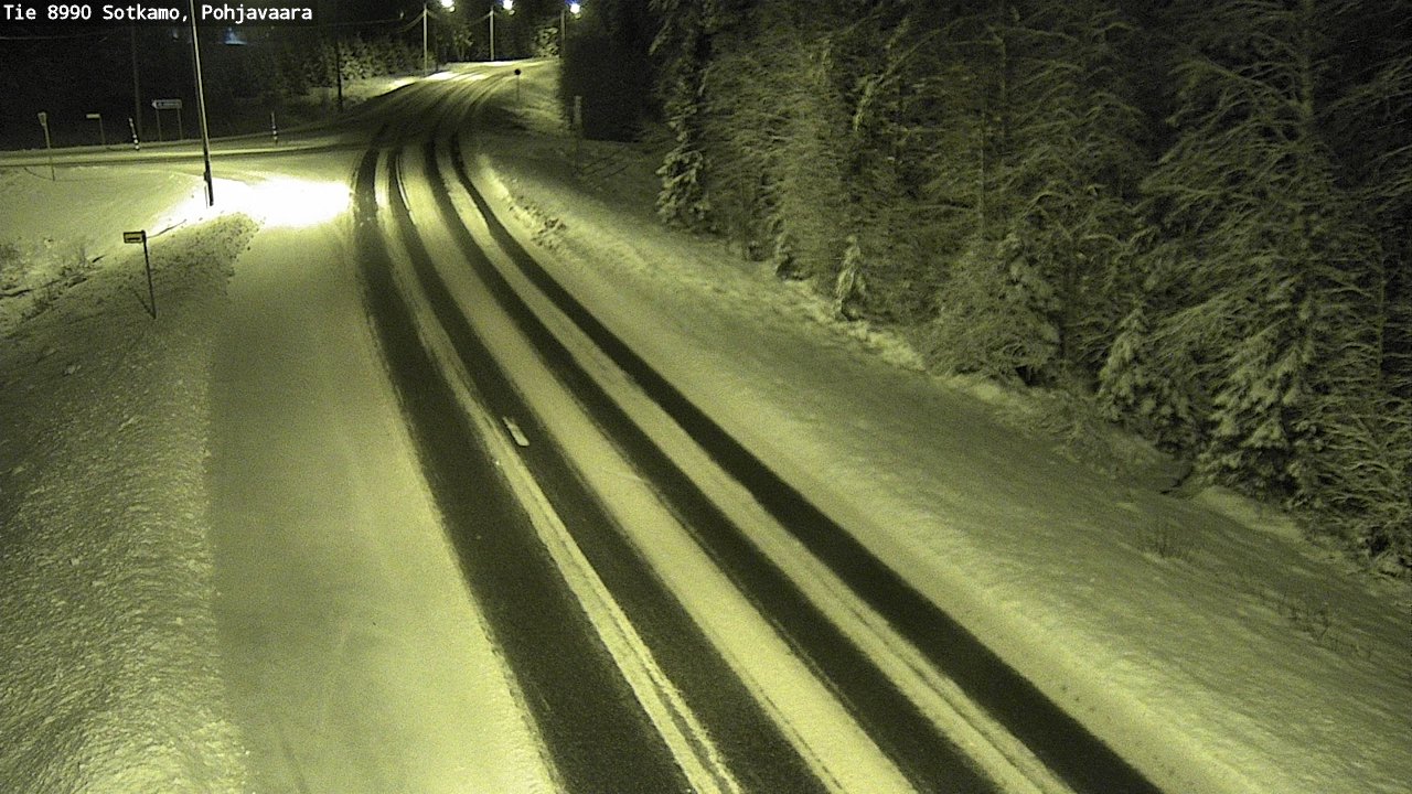 Weather Camera Image Road 8990 Sotkamo, Pohjavaara, Sotkamo, Kainuu