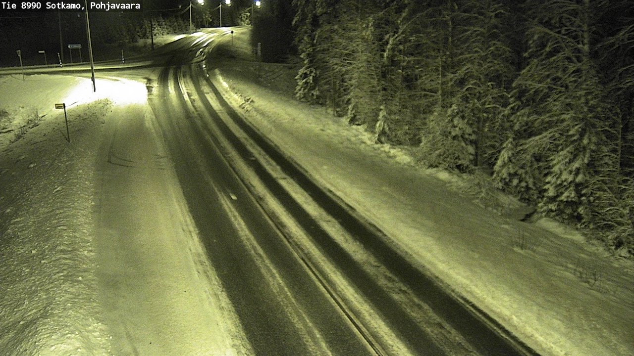 Weather Camera Image Road 8990 Sotkamo, Pohjavaara, Sotkamo, Kainuu