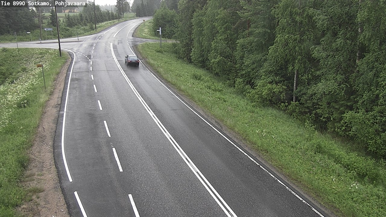 Weather Camera Image Road 8990 Sotkamo, Pohjavaara, Sotkamo, Kainuu