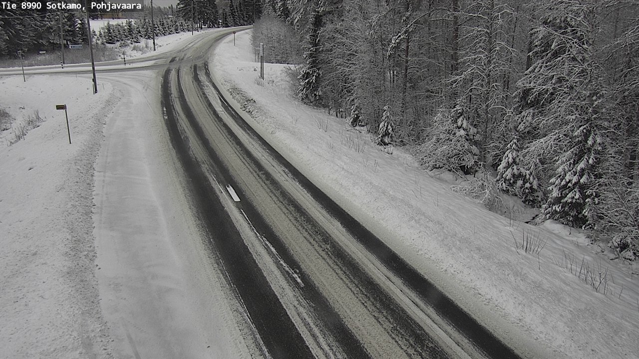 Weather Camera Image Road 8990 Sotkamo, Pohjavaara, Sotkamo, Kainuu