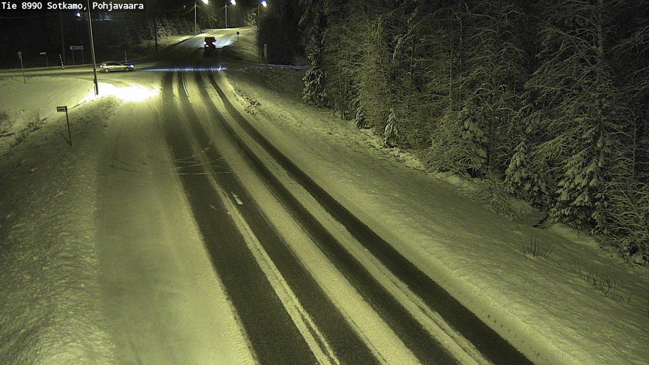 Weather Camera Image Road 8990 Sotkamo, Pohjavaara, Sotkamo, Kainuu