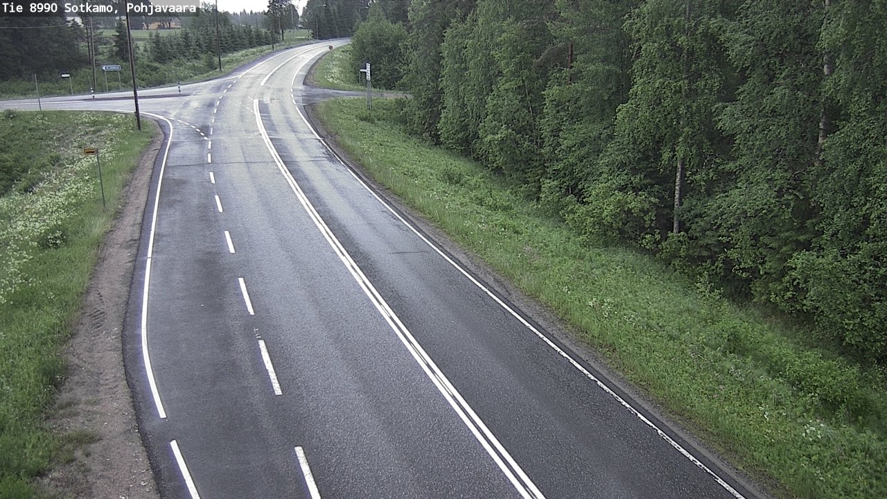 Weather Camera Image Road 8990 Sotkamo, Pohjavaara, Sotkamo, Kainuu