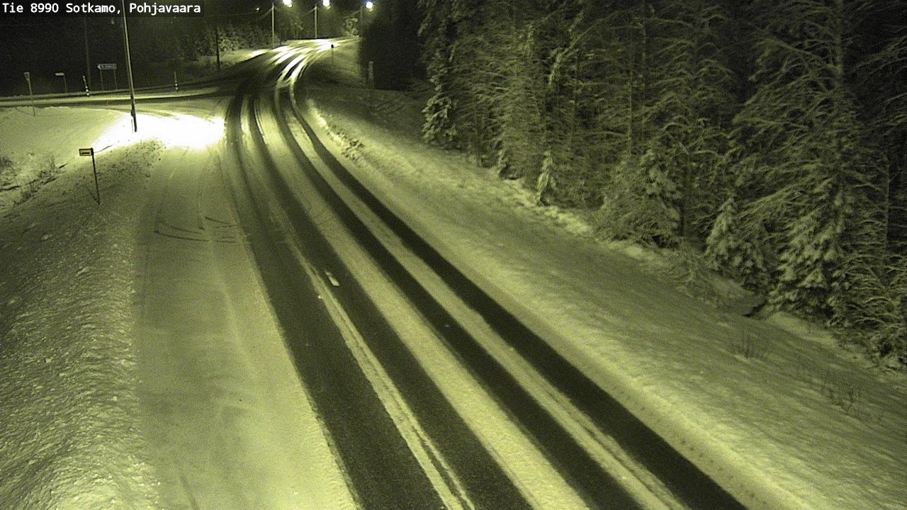 Weather Camera Image Road 8990 Sotkamo, Pohjavaara, Sotkamo, Kainuu