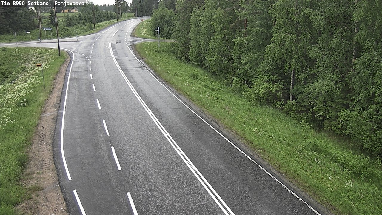 Weather Camera Image Road 8990 Sotkamo, Pohjavaara, Sotkamo, Kainuu