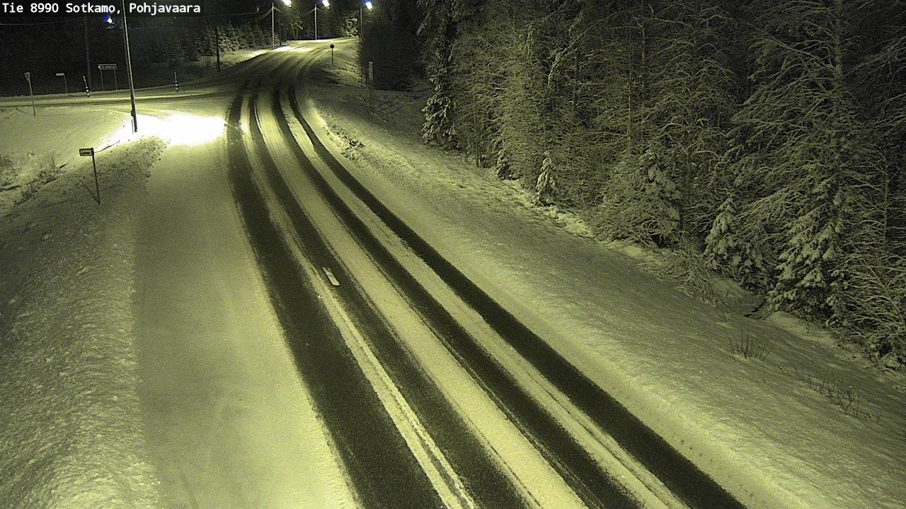 Weather Camera Image Road 8990 Sotkamo, Pohjavaara, Sotkamo, Kainuu