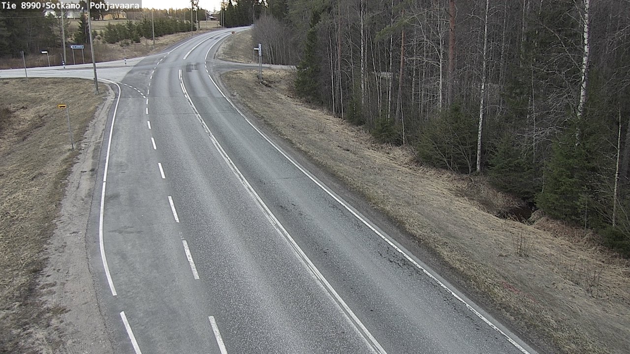 Weather Camera Image Road 8990 Sotkamo, Pohjavaara, Sotkamo, Kainuu