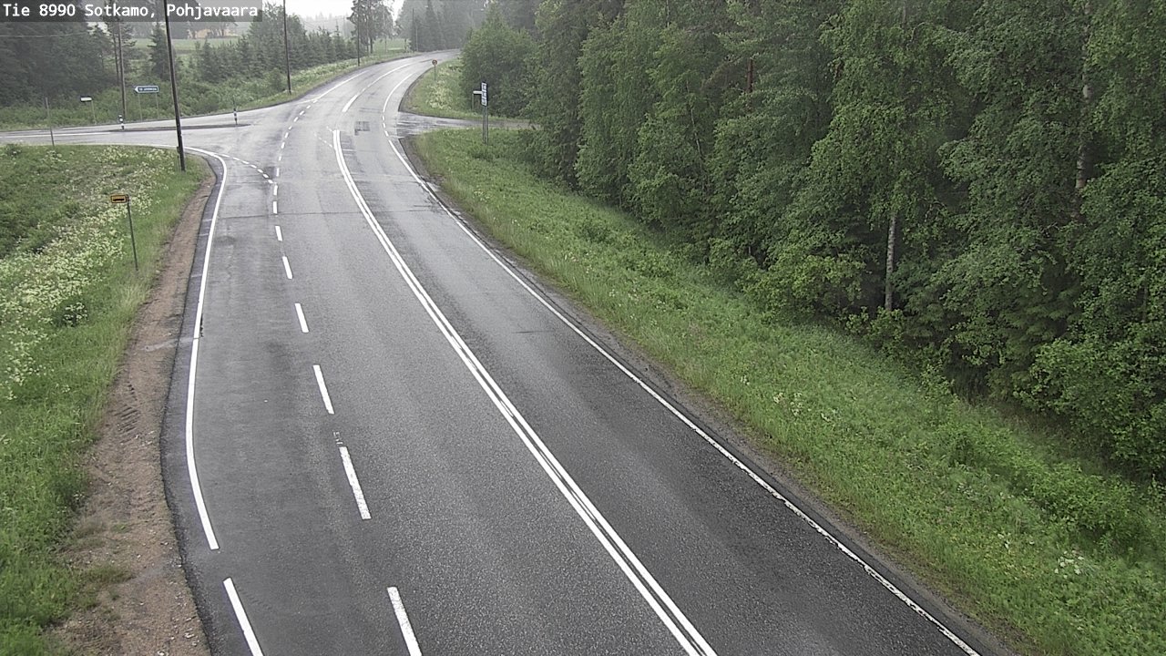 Weather Camera Image Road 8990 Sotkamo, Pohjavaara, Sotkamo, Kainuu