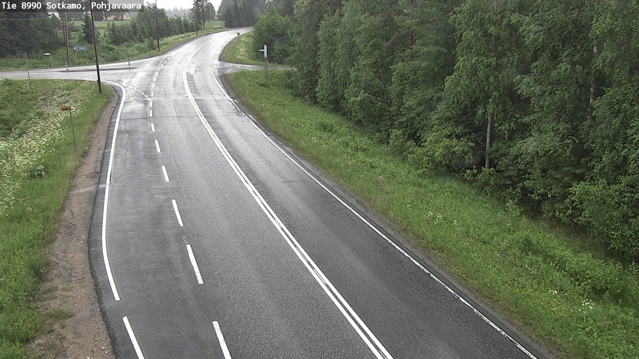Weather Camera Image Road 8990 Sotkamo, Pohjavaara, Sotkamo, Kainuu