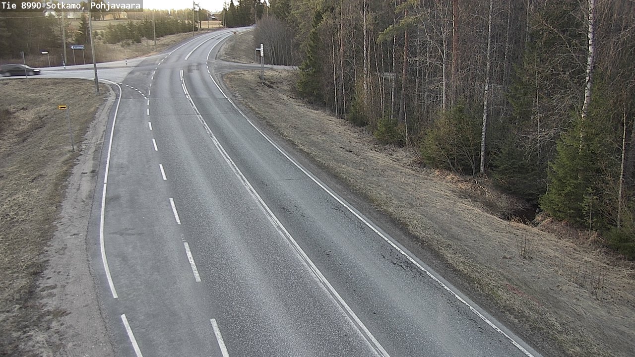 Weather Camera Image Road 8990 Sotkamo, Pohjavaara, Sotkamo, Kainuu