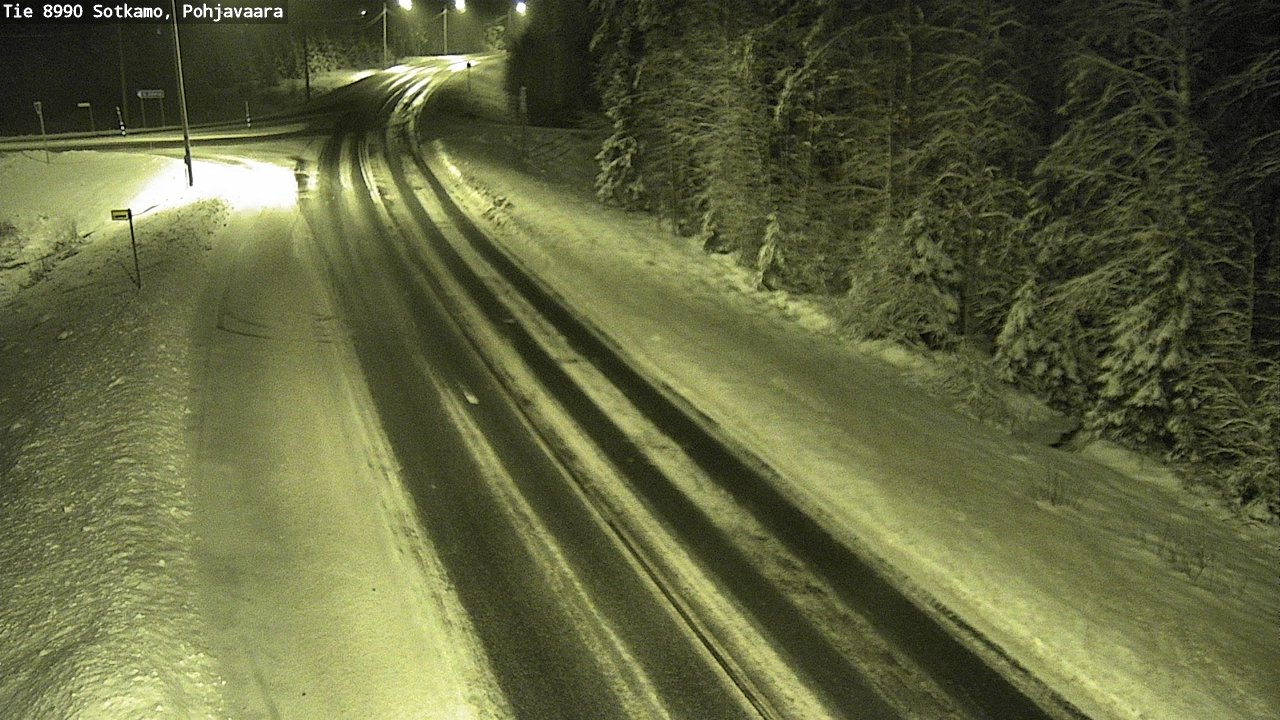 Weather Camera Image Road 8990 Sotkamo, Pohjavaara, Sotkamo, Kainuu