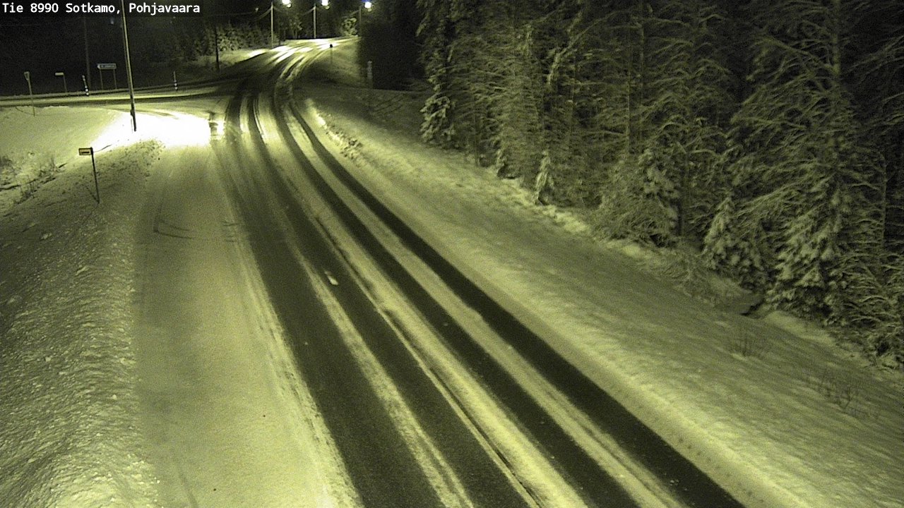 Weather Camera Image Road 8990 Sotkamo, Pohjavaara, Sotkamo, Kainuu