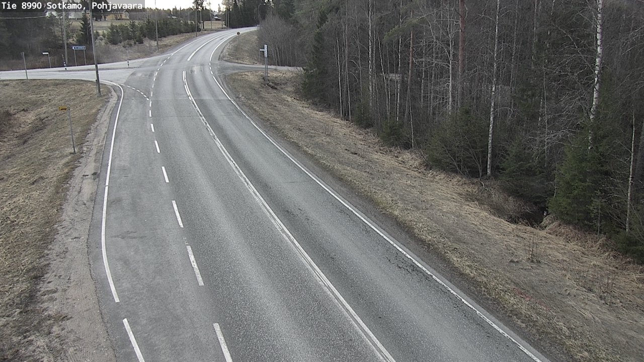 Weather Camera Image Road 8990 Sotkamo, Pohjavaara, Sotkamo, Kainuu