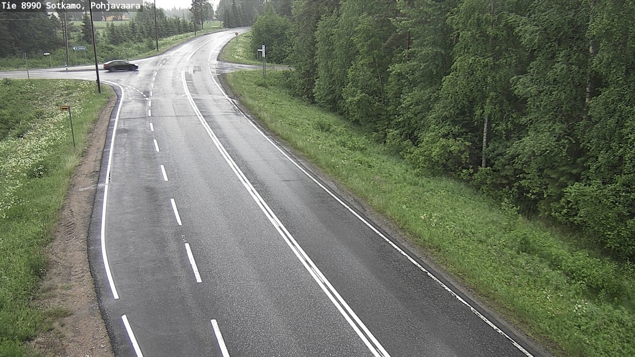 Weather Camera Image Road 8990 Sotkamo, Pohjavaara, Sotkamo, Kainuu