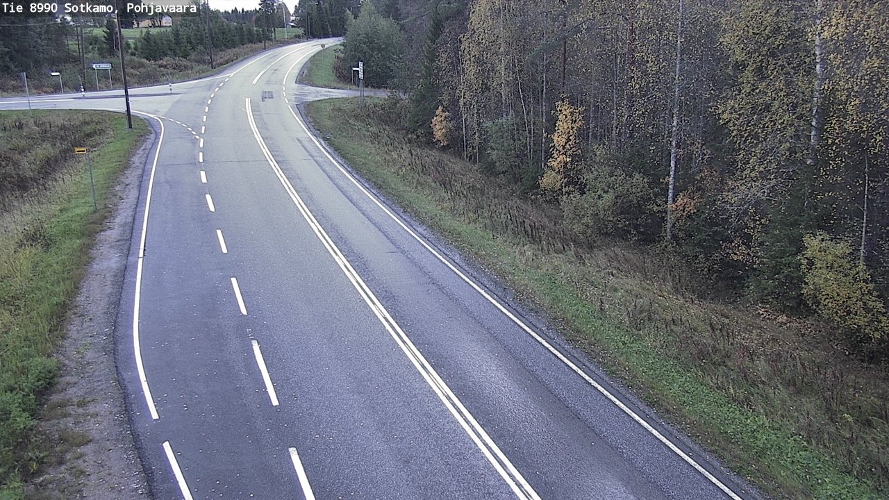 Weather Camera Image Road 8990 Sotkamo, Pohjavaara, Sotkamo, Kainuu