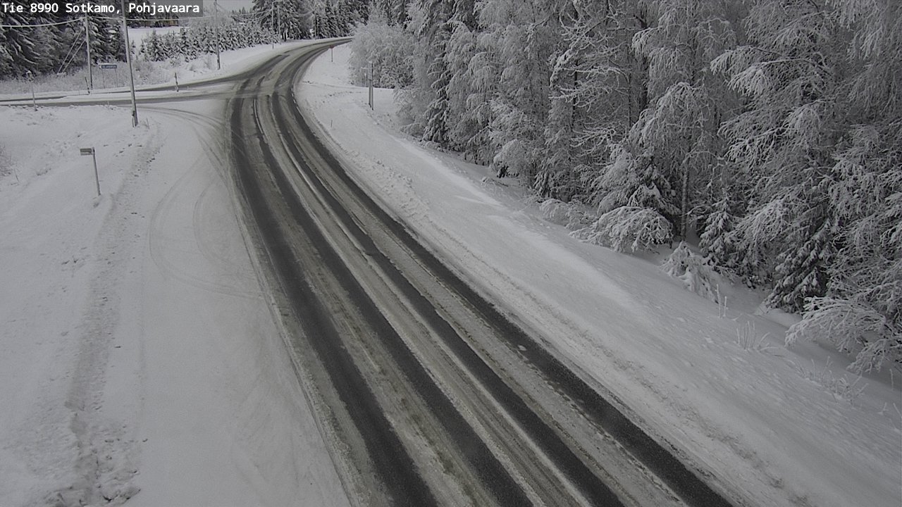 Weather Camera Image Road 8990 Sotkamo, Pohjavaara, Sotkamo, Kainuu