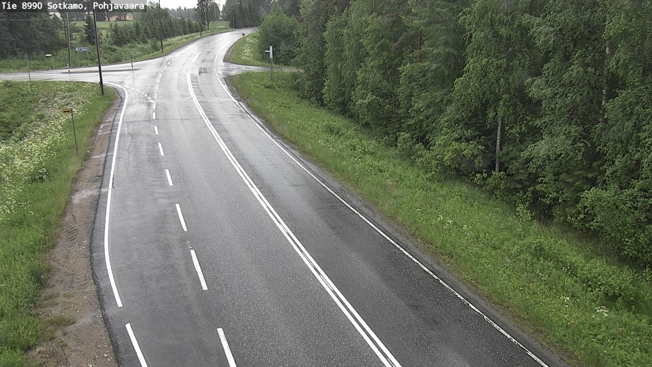 Weather Camera Image Road 8990 Sotkamo, Pohjavaara, Sotkamo, Kainuu