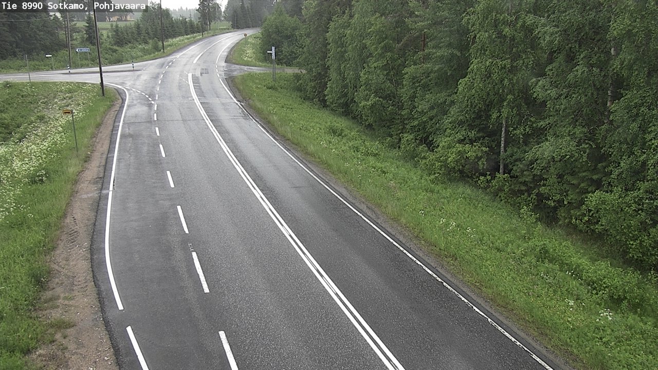 Weather Camera Image Road 8990 Sotkamo, Pohjavaara, Sotkamo, Kainuu