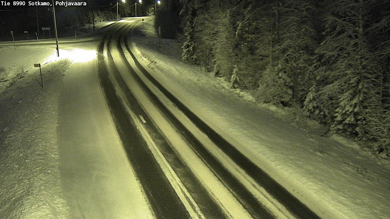 Weather Camera Image Road 8990 Sotkamo, Pohjavaara, Sotkamo, Kainuu