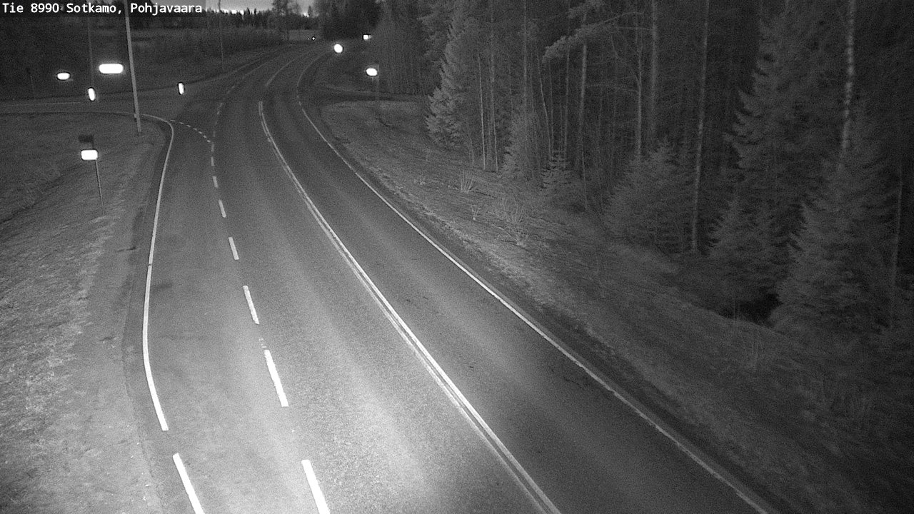 Weather Camera Image Road 8990 Sotkamo, Pohjavaara, Sotkamo, Kainuu